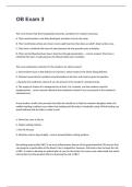 OB Exam 3 Actual Questions And Correctly Well Defined Answers&period;