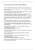 PSYCH 350 KU EXAM 1 QUESTIONS & ANSWERS