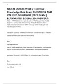 NR 546 &sol;NR546 Week 3 Test Your Knowledge Quiz Exam QUESTIONS AND VERIFIED SOLUTIONS &vert;2025 EXAM &vert; ELABORATED &DETAILED ANSWERS&excl;&excl;