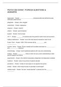 PSYCH 350 EXAM 1 PURDUE QUESTIONS & ANSWERS