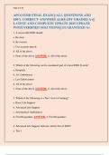 APCO EMD FINAL EXAM &vert;&vert; ALL QUESTIONS AND  100&percnt; CORRECT ANSWERS ALREADY GRADED A&plus;&vert;&vert;  LATEST AND COMPLETE UPDATE 2025 UPDATE  WITH VERIFIED SOLUTIONS&vert;&vert; GUARANTEED A&plus;