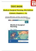 Test Bank for Medical-Surgical Nursing&comma; 8th Edition by Linton &vert; 2025-2026 Updated &vert; Chapters 1-63 &vert; Verified Answers & Rationales &vert; Graded A&plus; Guarantee