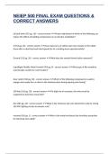 NEIEP 500 FINAL EXAM QUESTIONS & CORRECT ANSWERS