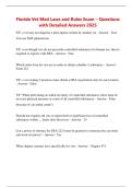 Florida Vet Med Laws and Rules Exam &ndash; Questions  with Detailed Answers 2025 