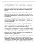 MONTANA NOTARY TEST QUESTIONS & ANSWERS