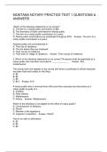 MONTANA NOTARY PRACTICE TEST 1 QUESTIONS & ANSWERS