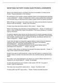 MONTANA NOTARY EXAM QUESTIONS & ANSWERS
