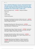 WGU C180 Psychology Exam 1 Q&A &lpar;LATEST Test Bank&rpar;
