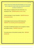 ABRET PRACTICE EXAM 2025&sol;2026 NEWEST ACTUAL EXAM WITH COMPLETE QUESTIONS AND VERIFIED ANSWERS &vert;ALREADY GRADED A&plus;&vert;
