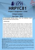 HRPYC81 Assignment 3 Project 5 &lpar;RESEARCH PROPOSAL&rpar; 2026 - DISTINCTION GUARANTEED - The Psychology of Conspiracy Beliefs