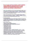Econ- Supply -ACTUAL EXAM - LATEST VERSION -QUESTIONS AND ANSWERS- 