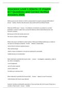 Insurance Level 1 Alberta <3 chapter 6&plus;7 Questions and Correct Verified Answers 2025&period;