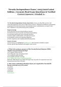 Nevada Jurisprudence Exam 2025&sol;2026 &vert; Real Exam Questions with Verified Correct Answers&comma; Graded A&plus;