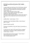 PCE final exam flashcards Questions With Complete Solutions