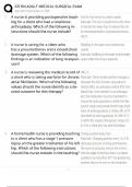 ATI RN Adult Medical-Surgical Exam &sol; Test Bank &sol; Study Guide 2025 Update &ndash; Score 100&percnt;