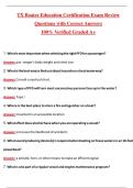 TX Boater Education Certification Exam &lpar;Latest 2026&sol;2027 Update&rpar; Complete Questions and Guide Answers&comma; 100&percnt; Verified Graded A&plus;
