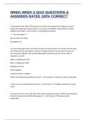 NR601 WEEK 6 QUIZ QUESTIONS & ANSWERS RATED 100&percnt; CORRECT
