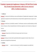 Virginia Commercial Applicator Category 3B Turf Pest Control Key Terms Study Guide Latest 2026&sol;2027 Update 100&percnt; Verified Graded A&plus;
