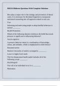 DH224 Midterm Questions With Complete Solutions