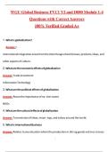 WGU Global Business FVC1 V2 and D080 Module 1-4 Exam &lpar;Latest 2026&sol;2027 Update&rpar; Complete Questions and Guide Answers&comma; 100&percnt; Verified Graded A&plus;