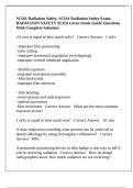 SCDA Radiation Safety&comma; SCDA Radiation Safety Exam&comma; RADIATION SAFETY SCDA Given Study Guide Questions With Complete Solutions