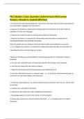 PECT Module 1 Exam &vert;Questions &lpar;Latest Version&rpar; With Correct Answers &vert;Already A&plus; Graded&lpar;100&percnt; Pass&rpar;