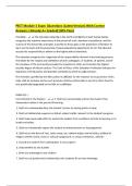 PECT Module 1 Exam &vert;Questions &lpar;Latest Version&rpar; With Correct Answers &vert;Already A&plus; Graded&lpar;100&percnt; Pass&rpar;