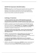 AGACNP-BC Study Guide&colon; 2025&sol;2026 Syllabus
