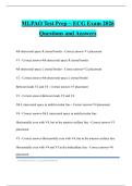 MLPAO Test Prep ~ ECG Exam 2026 Questions and Answers