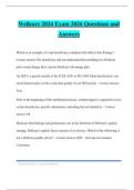 Wellcare 2024 Exam 2026 Questions and Answers