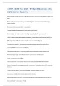 AEMA CERT Test 2025 &ndash; Updated Questions with 100&percnt; Correct Answers