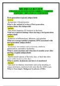 MH DRUGS REVIEW  UPDATED QUESTIONS WITH CORRECT VERIFIED  ANSWERS  &vert; 100&percnt; PASS &lpar;A&plus; CERTIFIED&rpar; 
