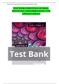 TEST BANK ESSENTIALS OF ORAL  HISTOLOGY AND EMBRYOLOGY 5TH EDITION CHIEGO