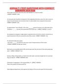 ASPHALT 1 TEST QUESTIONS WITH CORRECT ANSWERS 2025-2026