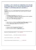 FLORIDA LAWS AND RULES CHIROPRACTIC BOARD  EXAM 2025-2026 ACTUAL EXAM 250 QUESTIONS AND  CORRECT ANSWERS&vert;ALREADY GRADED A&plus; 