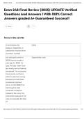 Econ 248 Final Review &lpar;2025&rpar; UPDATE Verified Questions And Answers &vert; With 100&percnt; Correct Answers graded A&plus; Guaranteed Success&excl;&excl;