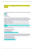 AINS 101 &vert; 112 Question with 100 &percnt; correct answers &vert; Verified