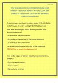 WGU D196 OBJECTIVE ASSESSMENT FINAL EXAM VERSION 3 2025&sol;2026 NEWEST ACTUAL EXAM WITH COMPLETE QUESTIONS AND VERIFIED ANSWERS &vert;ALREADY GRADED A&plus;&vert;