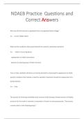 NDAEB Practice Exam Questions and Correct Answers &vert; Dental Assistant Study Guide