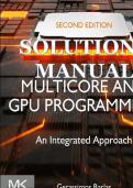 Solutions Manual for Multicore and GPU Programming An Integrated Approach 2nd Edition by Gerassimos Barlas