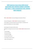 CMIT Capstone Course Exam &ndash; Cybersecurity Management & IT Capstone Study Guide & Practice Questions
