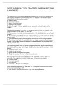 NCCT SURGICAL TECH PRACTICE EXAM QUESTIONS & ANSWERS