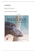 Test Bank For Biology &colon; The Essentials 4th Edition by Mari&euml;lle Hoefnagels&period; &lpar; All Chapters Covered&rpar; 