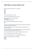 GM1 Missy License Study Tool Questions with Accurate