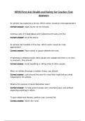 NFHS First Aid&comma; Health and Safety for Coaches Test Answers