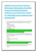 COMLEX Level 2-CE Form 119 Exam With Actual 120 Questions & Verified Answers&comma;Plus Rationales&sol;Expert Verified For Guaranteed Pass Graded A&plus;&sol; 2025&sol;2026 &sol;Latest Update&sol;Instant Download PdfCOMLEX Level 2-CE Form 119 Exam With Actual 120 Questions & Verified A