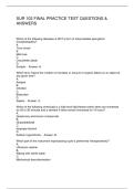 SUR 102 FINAL PRACTICE TEST QUESTIONS & ANSWERS