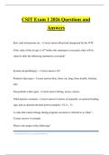 CSIT Exam 1 2026 Questions and Answers