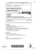 2025 Pearson Edexcel Level 3 GCE 9HI0&sol;1F History Advanced PAPER  1&colon; Breadth study with interpretations Option 1F&colon; In search of the  American dream&colon; the USA&comma; c1917&ndash;96 