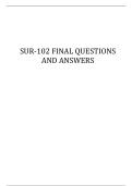 SUR-102 FINAL QUESTIONS AND ANSWERS